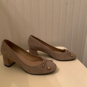 Tory Burch Suede/Grosgrain Laila Somm Pumps - Worn Once